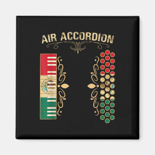 Mexicaanse vlag  lucht accordeon Shirt voor het La Magneet