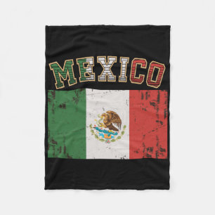 Mexicaanse Vlag Mannen Vrouwen Tiener Kinder Cool  Fleece Deken