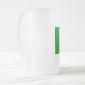 Mexicaanse vlag matglas bierpul (Voorkant links)