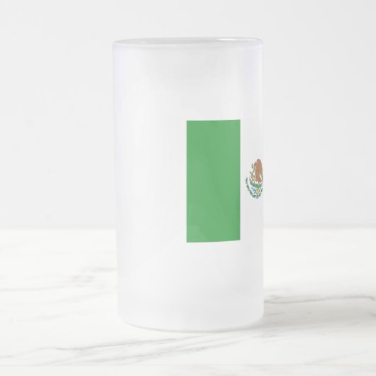 Mexicaanse vlag matglas bierpul (Center)