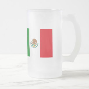 Mexicaanse vlag matglas bierpul