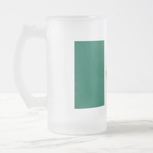 Mexicaanse vlag matglas bierpul (Links)