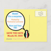 Mexicaanse vlag Me. Penguin save the date Aankondigingskaart (Achterkant)