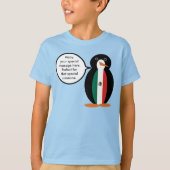 Mexicaanse vlag met mevrouw Penguin Boys' T-shirt (Voorkant)