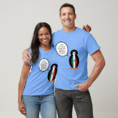 Mexicaanse vlag met mevrouw Penguin Mannen T-shirt (Unisex)