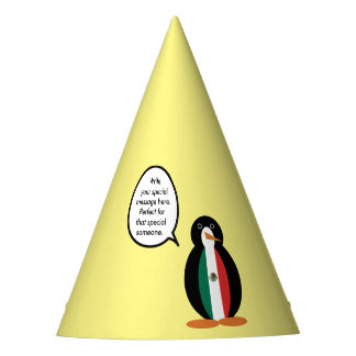 Mexicaanse vlag met mevrouw Penguin Party Pet Feesthoedjes