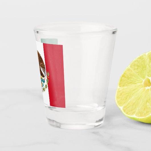 Mexicaanse vlag & Mexicaanse patriot/sportfan Shot Glas (Rechts)