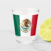 Mexicaanse vlag & Mexicaanse patriot/sportfan Shot Glas (Voorkant)