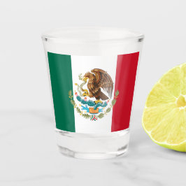 Mexicaanse vlag & Mexicaanse patriot/sportfan Shot Glas