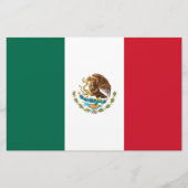Mexicaanse vlag (Mexico) Briefpapier (Voorkant)