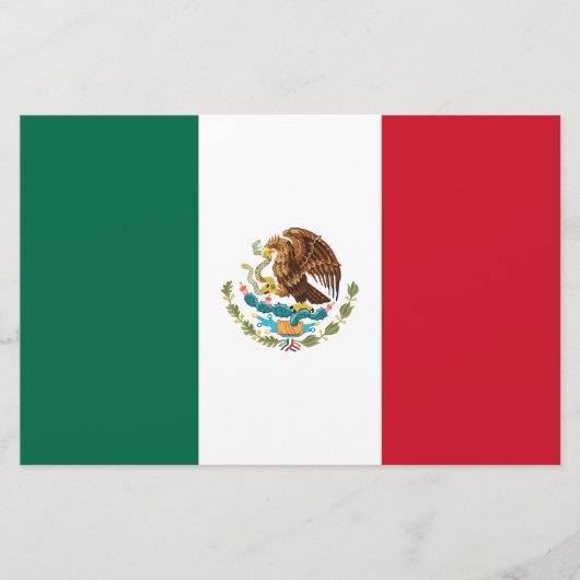 Mexicaanse vlag (Mexico) Briefpapier (Voorkant)