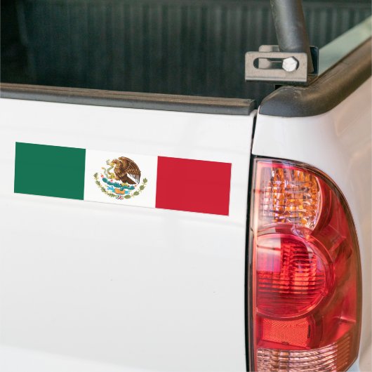 Mexicaanse vlag (Mexico) Bumpersticker (Op Truck)