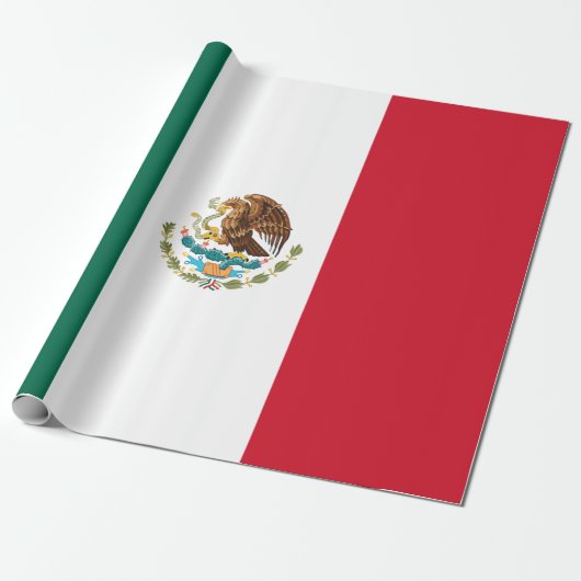 Mexicaanse vlag (Mexico) Cadeaupapier (Uitgerold)