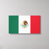 Mexicaanse vlag (Mexico) Canvas Afdruk (Voorkant)