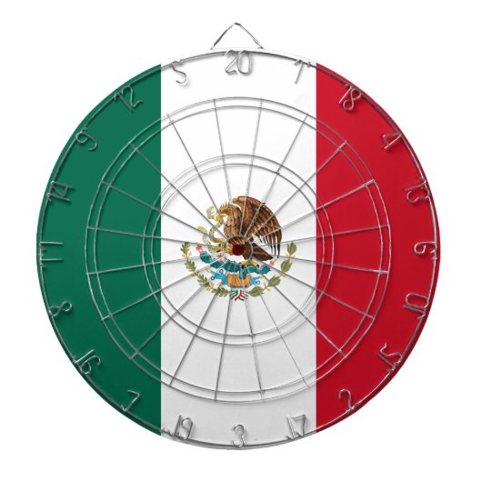 Mexicaanse vlag (Mexico) Dartbord (Voorkant)