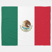 Mexicaanse vlag (Mexico) Fleece Deken (Voorkant (Horizontaal))