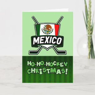 Mexicaanse vlag Mexico Hockey-kerstkaart Feestdagen Kaart