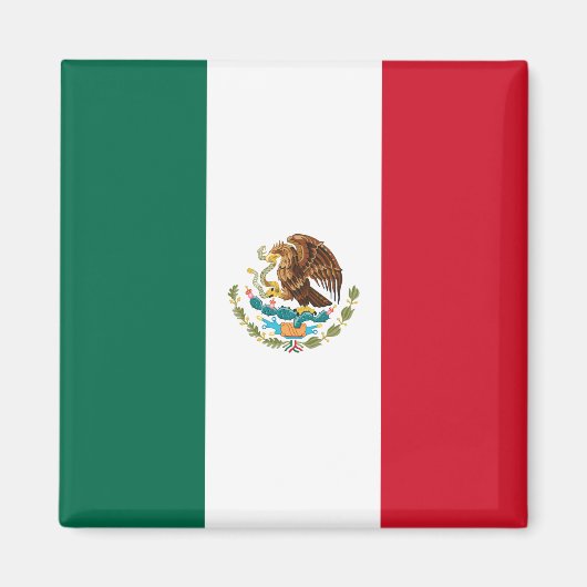 Mexicaanse vlag (Mexico) Magneet (Voorkant)