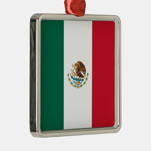 Mexicaanse vlag (Mexico) Metalen Ornament (Rechts)