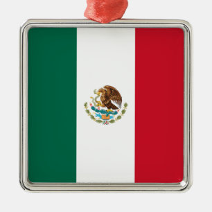 Mexicaanse vlag (Mexico) Metalen Ornament