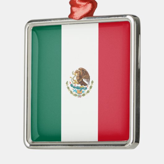 Mexicaanse vlag (Mexico) Metalen Ornament (Links)