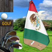 Mexicaanse vlag & Mexico monogramme Golf/sport Gol Golfhanddoek