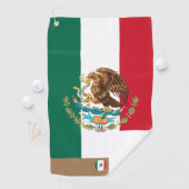 Mexicaanse vlag & Mexico monogrammen Golf/sport Golfhanddoek (Insitu)
