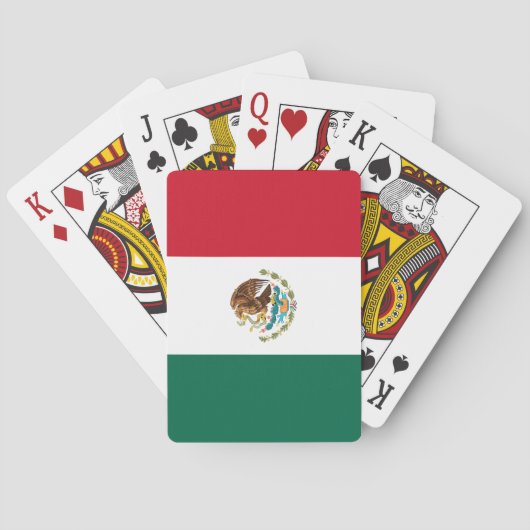 Mexicaanse vlag (Mexico) Pokerkaarten (Achterkant)