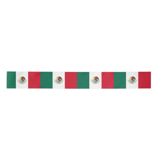 Mexicaanse vlag (Mexico) Satijnen Lint (Voorkant)