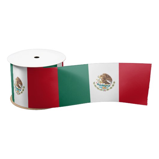 Mexicaanse vlag (Mexico) Satijnen Lint (Spoel)
