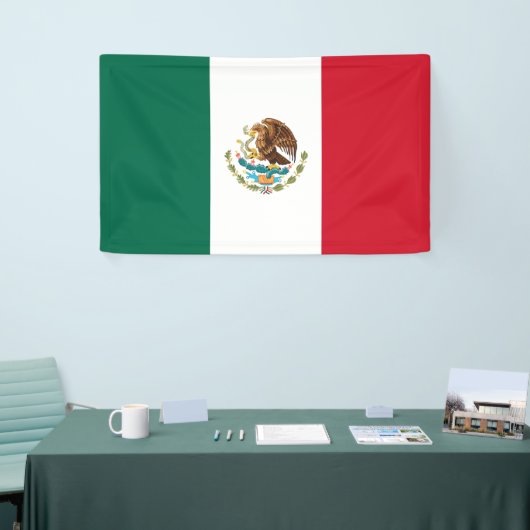 Mexicaanse vlag (Mexico) Spandoek (Beurs)