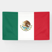 Mexicaanse vlag (Mexico) Spandoek (Horizontaal)