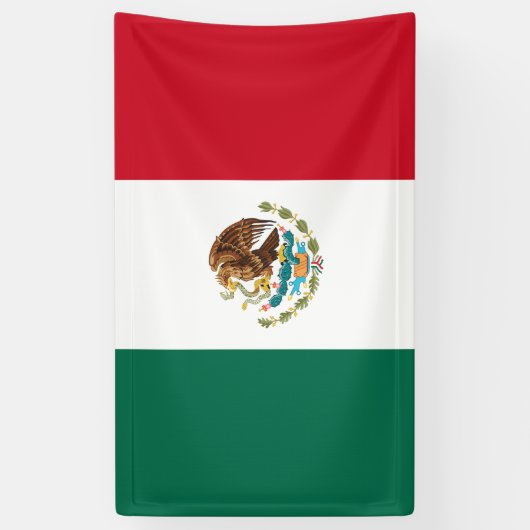 Mexicaanse vlag (Mexico) Spandoek (Verticaal)