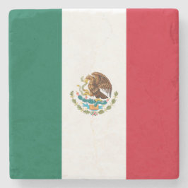 Mexicaanse vlag (Mexico) Stenen Onderzetter