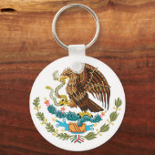 MEXICAANSE VLAG - MEXICO-STIJL - WAPENKAT SLEUTELHANGER (Voorkant)