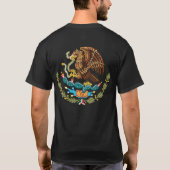MEXICAANSE VLAG - MEXICO-STIJL - WAPENKAT T-SHIRT (Achterkant)