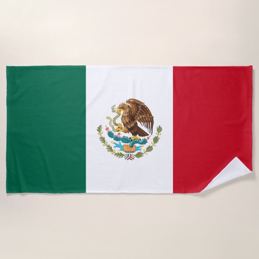 Mexicaanse vlag (Mexico) Strandlaken (Voorkant)