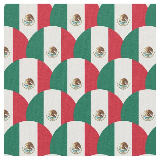 Mexicaanse vlag & Mexico Trendy Fabric/mode Stof (Close Up)