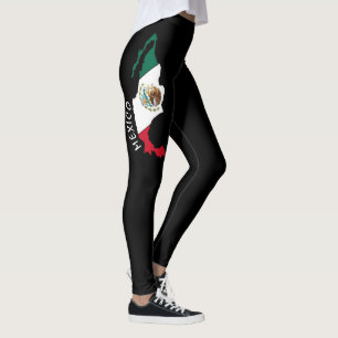 Mexicaanse vlag Mexico Women's Modern Logo stripe Leggings