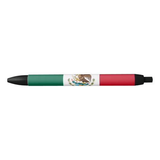 Mexicaanse vlag (Mexico) Zwarte Inkt Pen (Voorkant)