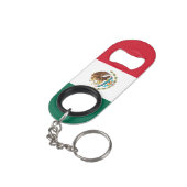 Mexicaanse vlag mini flessenopener (Achterkant Gekanteld)