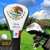 Mexicaanse Vlag & Monogrammed Golfclubs Hoesjes Golfheadcover