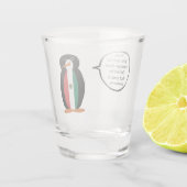 Mexicaanse vlag Ms. Penguin Shot Glass Shot Glas (Achterkant)