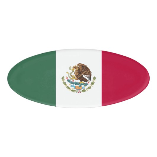 Mexicaanse vlag naambadge (Voorkant)