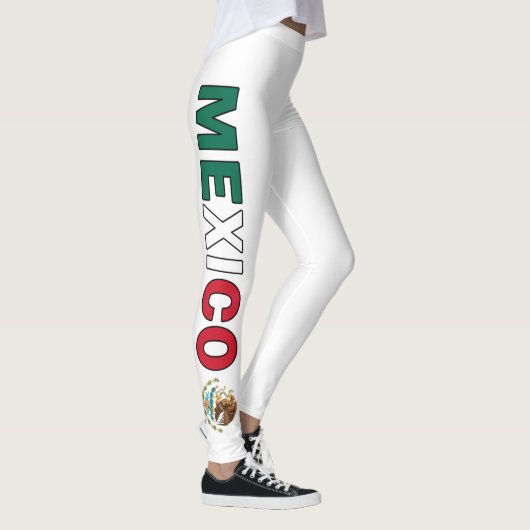 Mexicaanse Vlag Onafhankelijkheidsdag Mexico-Leggi Leggings (Rechts)