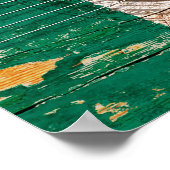 Mexicaanse vlag op de oude akoestische gitaar poster (Hoek)