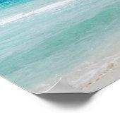 Mexicaanse vlag op een strand poster (Hoek)