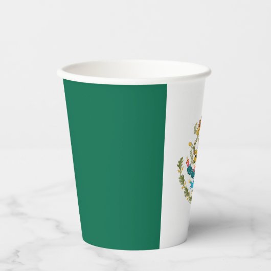 Mexicaanse vlag papieren bekers (Voorkant)