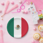 Mexicaanse vlag papieren bordje (Feest)