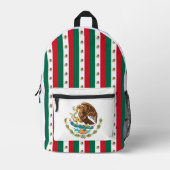 Mexicaanse vlag Patroon Design Coat of Arms Bedrukte Rugzak (Voorkant)